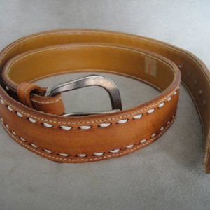 NWT Men's Vintage 80's Western BLANK Hand Tooled Belt